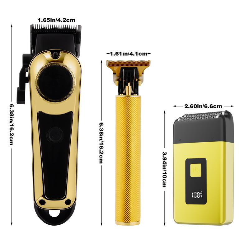 Wtispot Professional Blonde Hair Clipper & Trimmer Kit for Men USB Rechargeable Barber Set with LCD Display Adjustable Blade and Professional Trimmer professional hair clippers for men Wtispot Professional Blonde Hair Clipper & Trimmer Kit for Men USB Rechargeable Barber Set with LCD Display Adjustable Blade and Professional Trimmer professional hair clippers for men