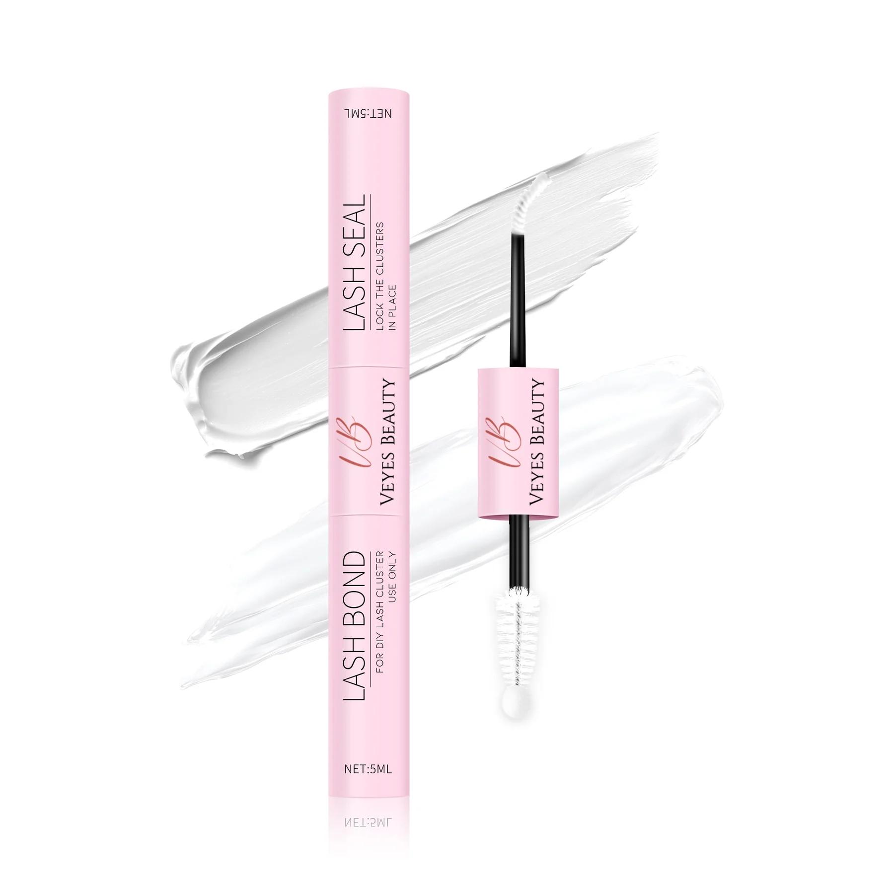 VEYESBEAUTY Lash Bond & Seal - White 10ml for DIY Eyelash Long-Lasting Extensions Glue Makeup Cosmetic