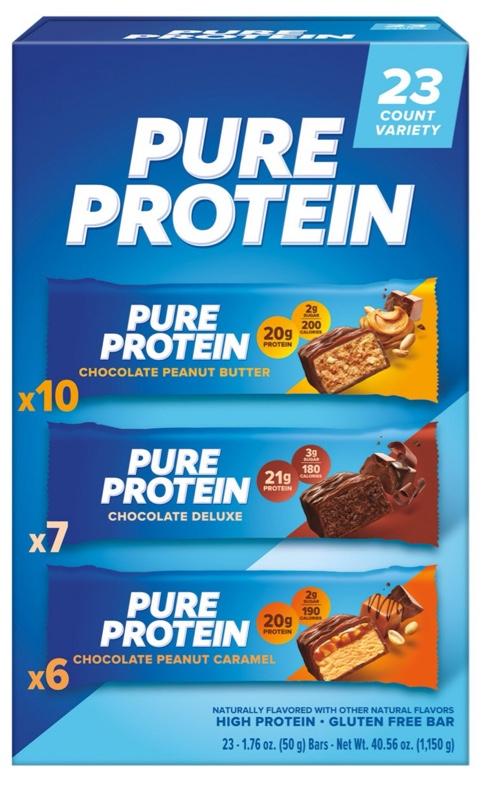 Protein Bars Gluten Free 23 Count - Chocolate Variety Pack - 23 Varieties Available - Snack