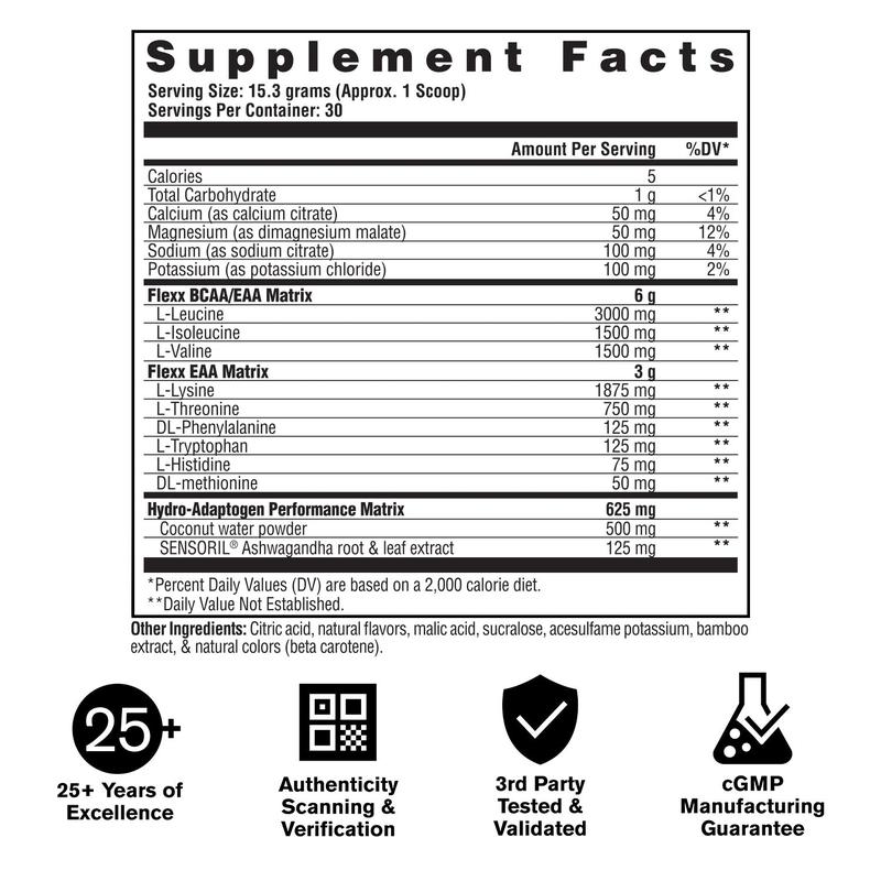 FLEXX EAAs & Hydration Powdered Drink Mix