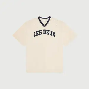 Les Deux Bronson Mesh Shirt - 'Eggnog White'