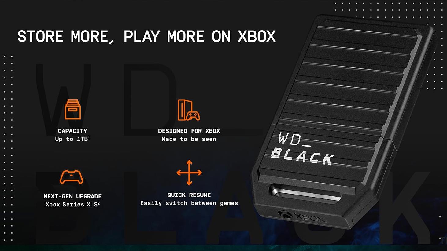 WD_BLACK C50 Expansion Card Xbox 1TB WDBMPH0010BNC-WCSN Accessories Console-Smartphone