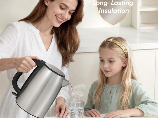 COSORI Electric Kettle, Stainless Steel Tea Kettle, Plastic-free Inner Lid, Filter and Spout, Easy to Clean, Automatic Shut Off & Boil-Dry Protection, Hot Water Boiler & Heater, 1.8Qt, 1500W,CEK-S152 COSORI Electric Kettle, Stainless Steel Tea Kettle, Plastic-free Inner Lid, Filter and Spout, Easy to Clean, Automatic Shut Off & Boil-Dry Protection, Hot Water Boiler & Heater, 1.8Qt, 1500W,CEK-S152