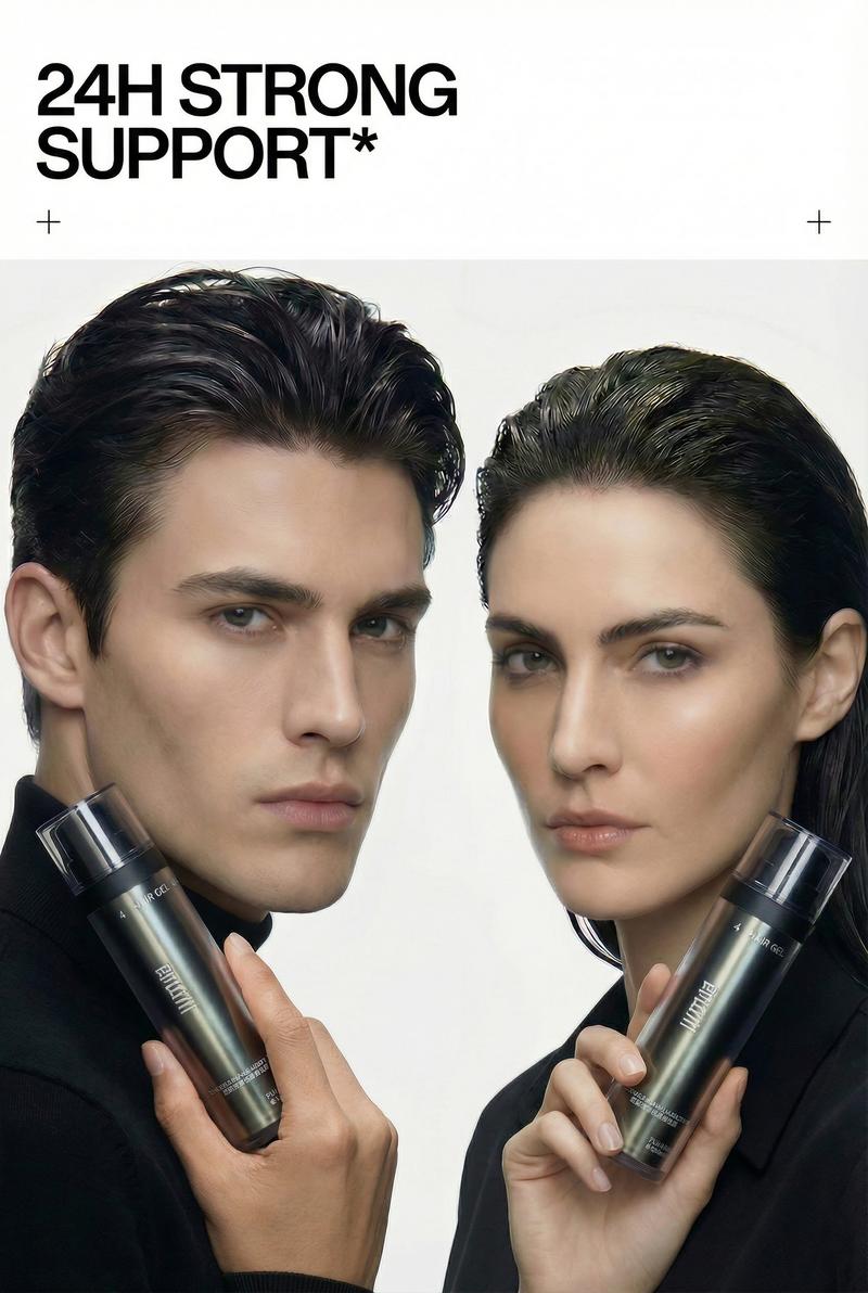 ApexFlow Styling Hair Gel Wet Hair Pompadour, Fresh Scent, Hair Styling, Strong Moisturizing & Long-Lasting Hold Gel for Men