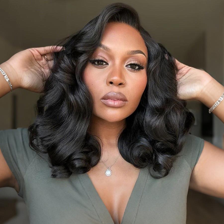 Pizazz Hair 280% Density Side Part Redy To Go Glueless Wig 8x5 Pre Styled Body Wave Wig Pre Cut Pre Bleached Pre -Everything Lace Front Wig for Women