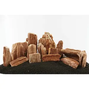Redwood Petrified Stone 25 Gallon Kit-Approximately 1-Large/3-Medium/10-Small Rocks