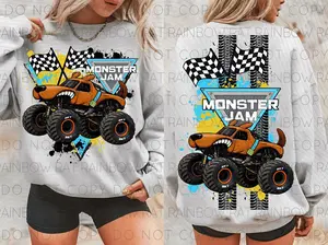 Monster Jam Event Scooby Doo Monster Truck Sweatshirt Youth and Adult 2 Sided Graphic Sweatshirt or T-shirt, Monster Jam shirt, Monster Truck shirt, Off-Road Motorsports Tee, Monster Truck Fan Gift, Youth clothing, summer outfit, Racing Fan Gift