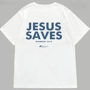 Romans 10:9 - JESUS SAVES Shirts |   Graphic Christian Tee Shirts Designed For Both Men and Women Menswear Top
