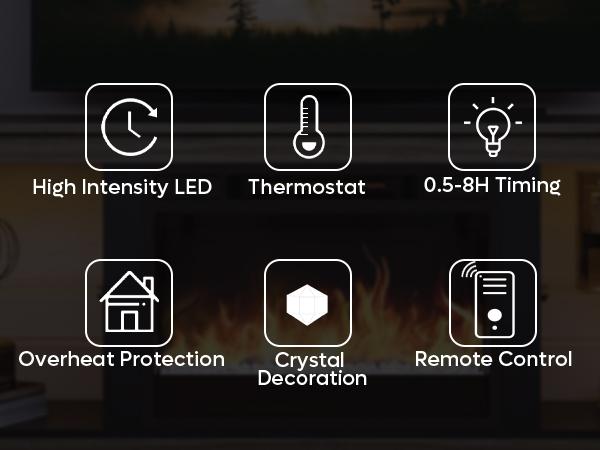 Bestier 70-inch Fireplace TV Stand with RGB Lights, Adjustable Glass Shelves & Remote Control Bestier 70-inch Fireplace TV Stand with RGB Lights, Adjustable Glass Shelves & Remote Control