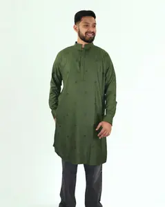 Panjabi/Kurta - Forest Green