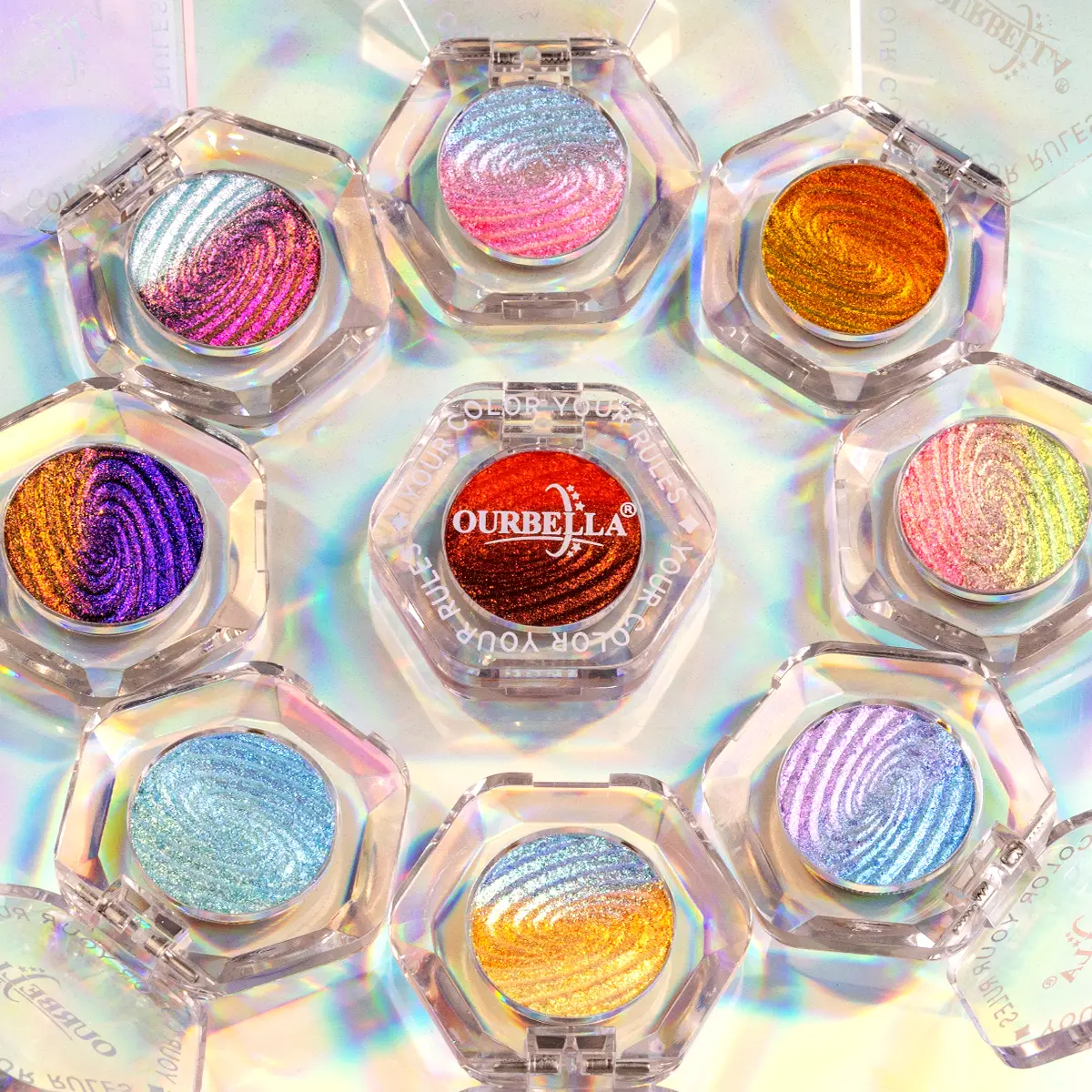 Ourbella ASTRUM |	Multichrome Ombre Eyeshadow | sparkly shimmer  eyeshadow| High-Pigment Color-Shifting| Vegan| talc free| Long-Wearing