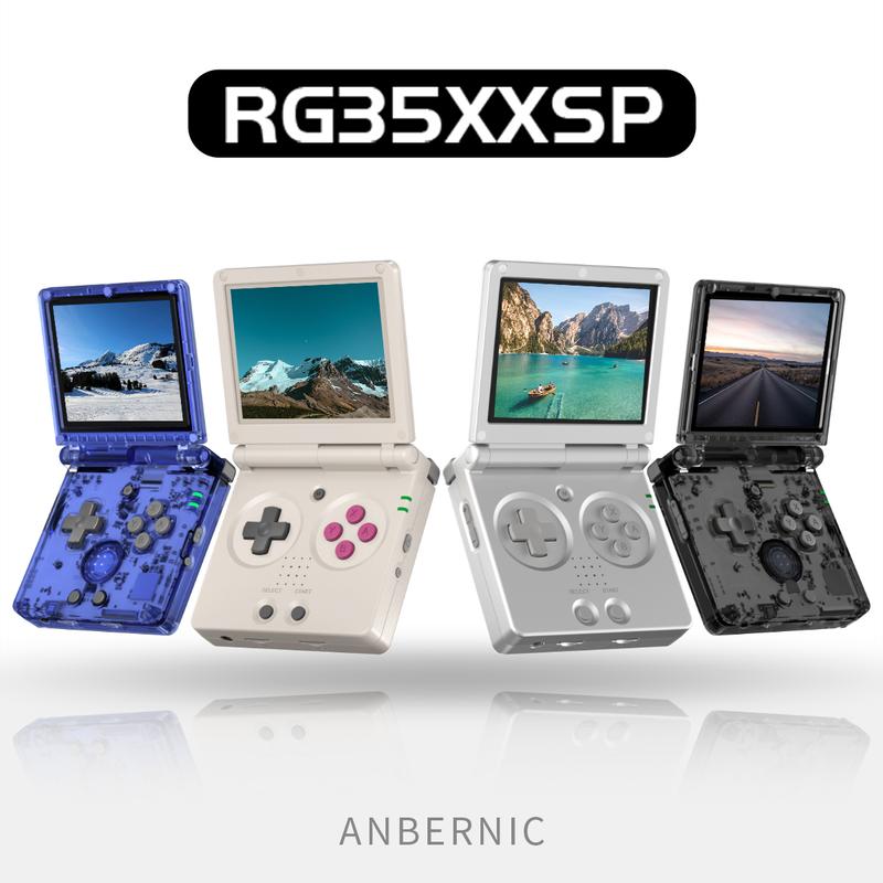 ANBERNIC RG35XXSP Handheld Game Console 3.5" IPS Screen Flip Game Player Linux System Battery 3300mAh HDMI connection to TV Transparent RG35XX SP Handheld Retro Gameing Console Gifts ANBERNIC RG35XXSP Handheld Game Console 3.5" IPS Screen Flip Game Player Linux System Battery 3300mAh HDMI connection to TV Transparent RG35XX SP Handheld Retro Gameing Console Gifts