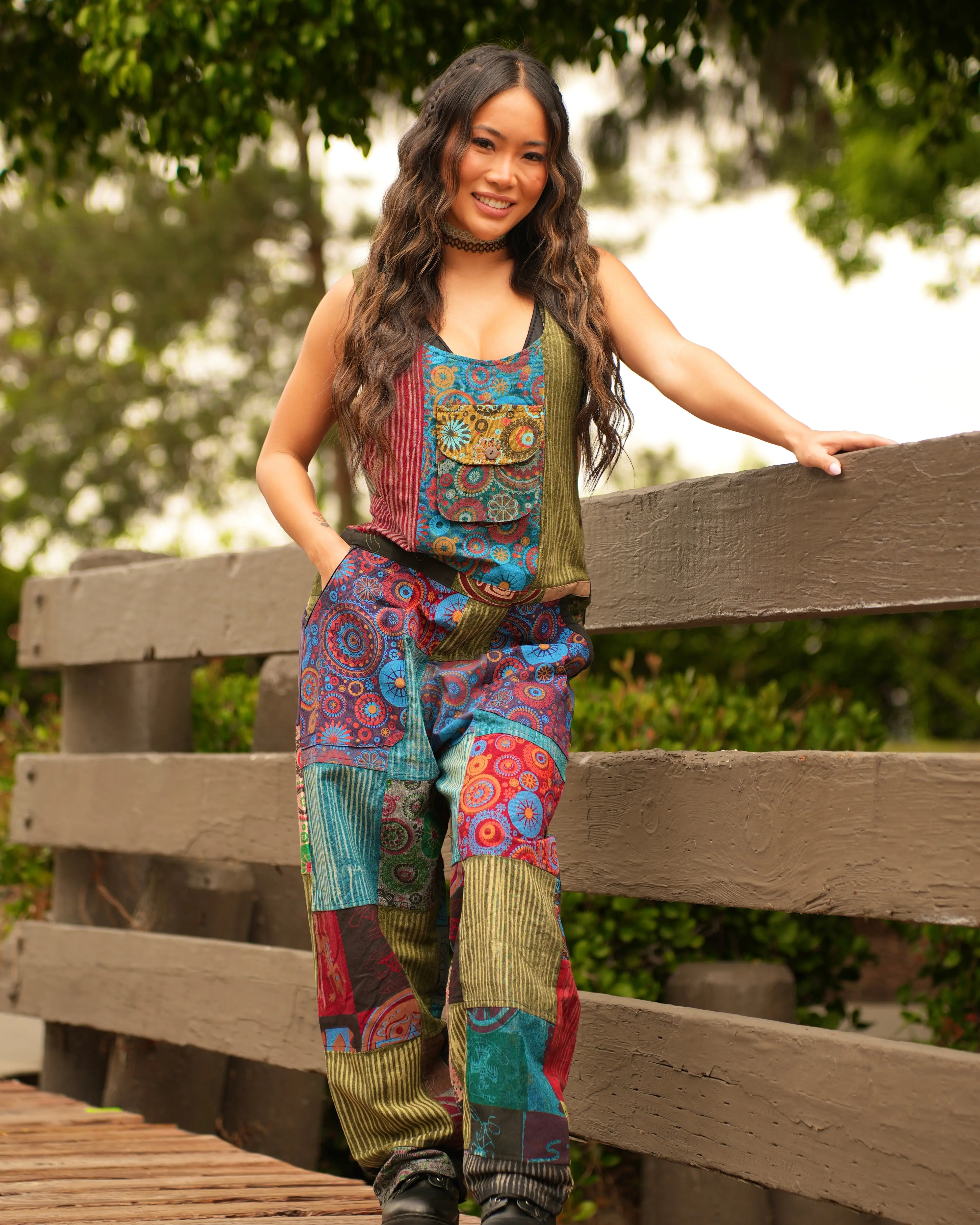 Peace, Love, and Vibes Overalls