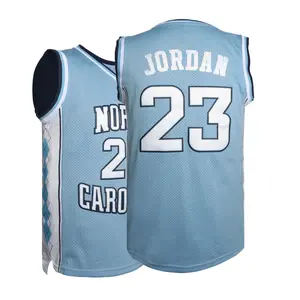 Men's Basketball Jersey #23 Blue Sleeveless Polyester Classic Tank Top with Embroidery for Basketball Fans Sports Clothing