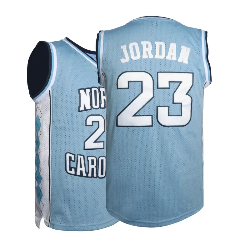 Men's Basketball Jersey #23 Blue Sleeveless Polyester Classic Tank Top with Embroidery for Basketball Fans Sports Clothing
