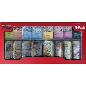 Costco Prismatic Evolutions 8 Pack Mini Tins (BM)