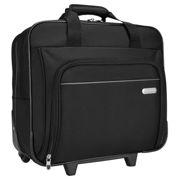 16" Rolling Laptop Case, Travel Briefcase Bag with Wheels and Handle - Black (TBR003US)