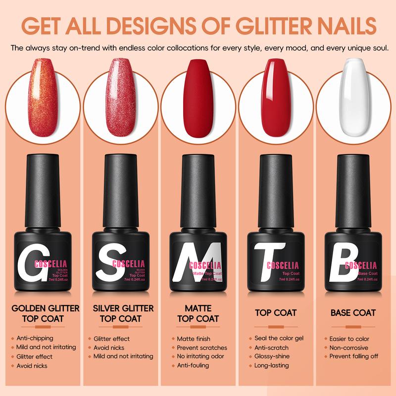 COSCELIA Gel Nail Polish Kit with U V light and Drill Starter Kit Gel Nail Polish with Top Base Coat Nail Art Professional Gel Manicure Kit Christmas Gifts for Women Teens Girls COSCELIA Gel Nail Polish Kit with U V light and Drill Starter Kit Gel Nail Polish with Top Base Coat Nail Art Professional Gel Manicure Kit Christmas Gifts for Women Teens Girls