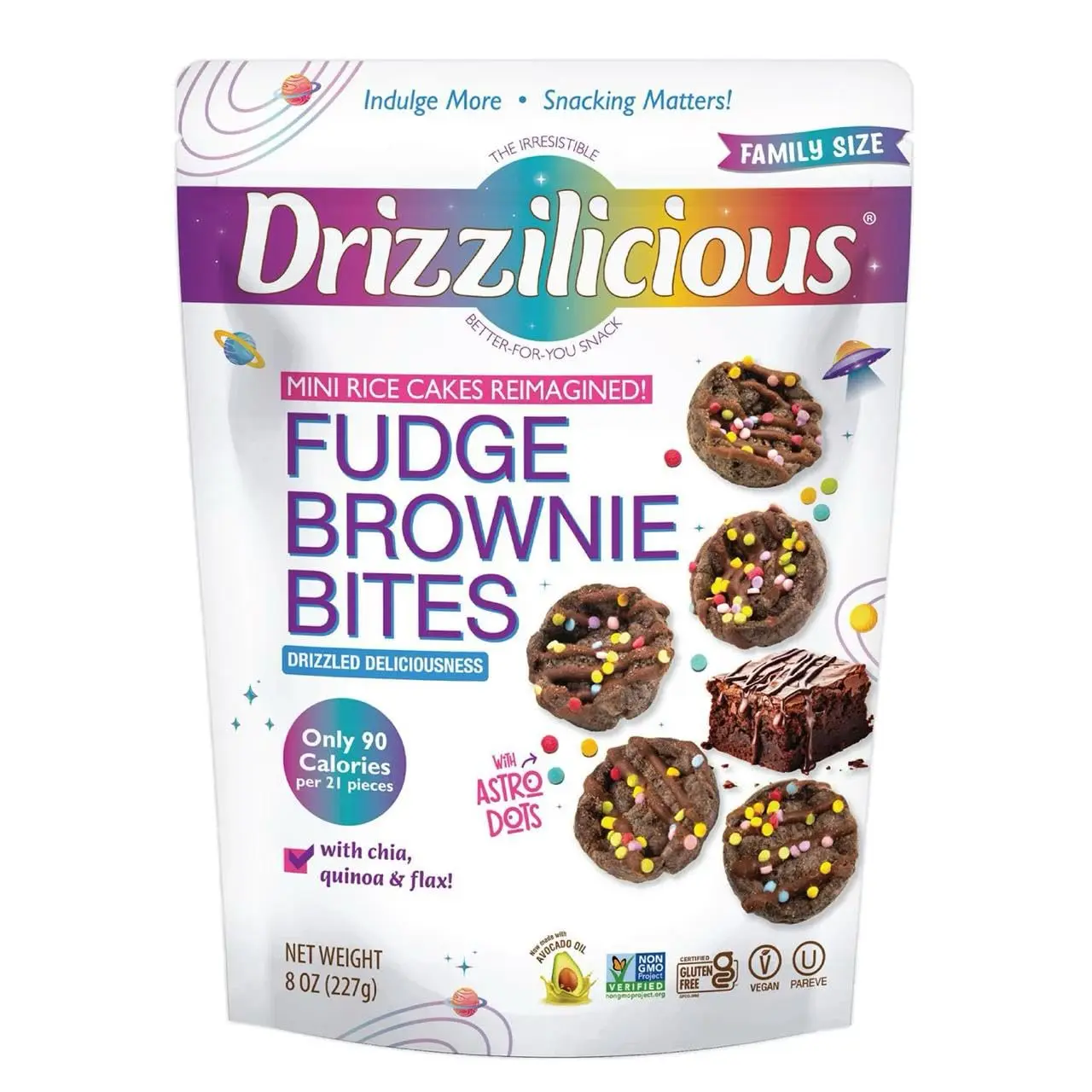 Drizziliciouss fudge brownie bites 8oz | 8oz