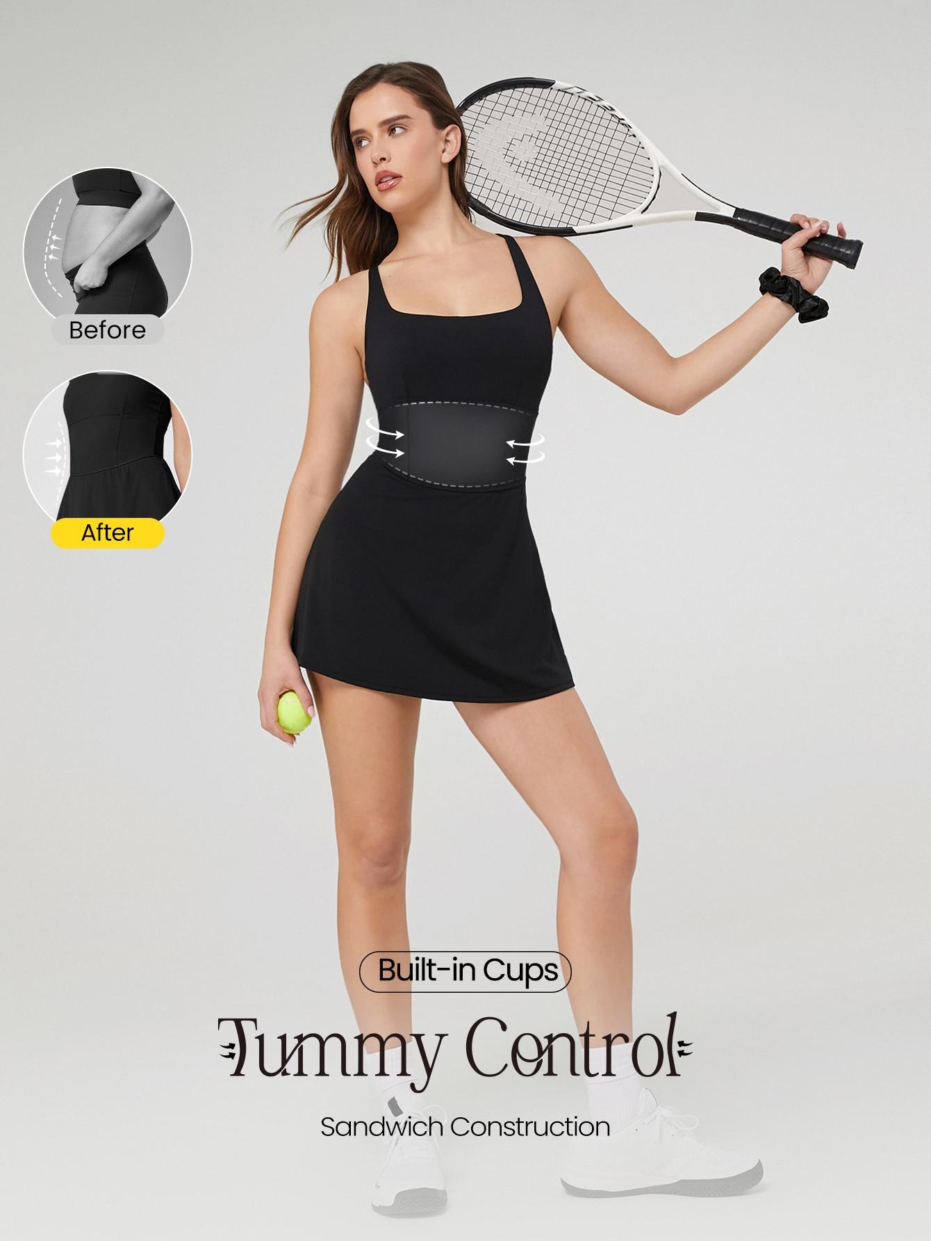 GLOWMODE Corset BBL Dress Built-in Bra and Sweat-Wicking Buttery Soft Fabric US TikTokShopBlackFriday