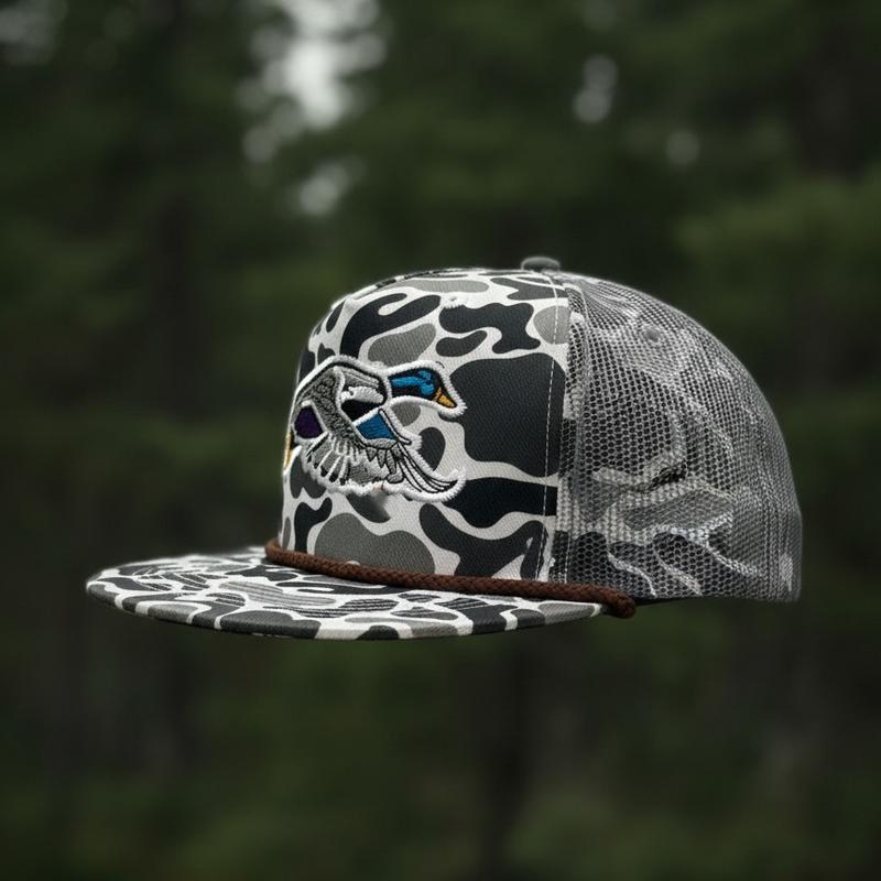 Mallard Duck Heritage Camo Snapback Hat 2026 New | Premium Rope Brim, Thick Structured Crown | Unisex Outdoor & Streetwear Cap for Winter