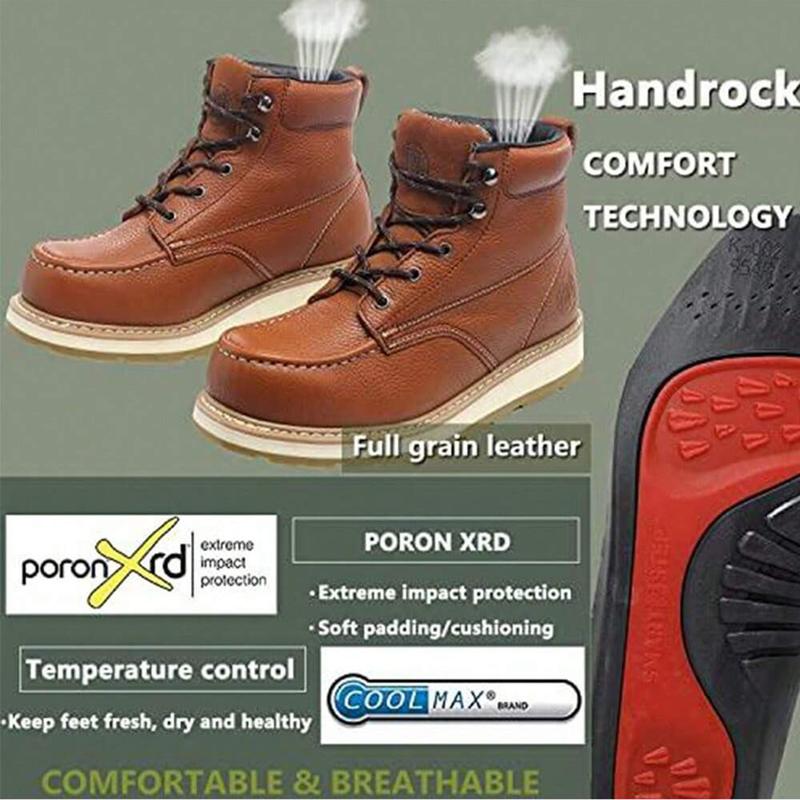 Men's Work Boots 6" Composite Toe / Soft Toe Electrical Hazard Protection | Durable | Comfortable