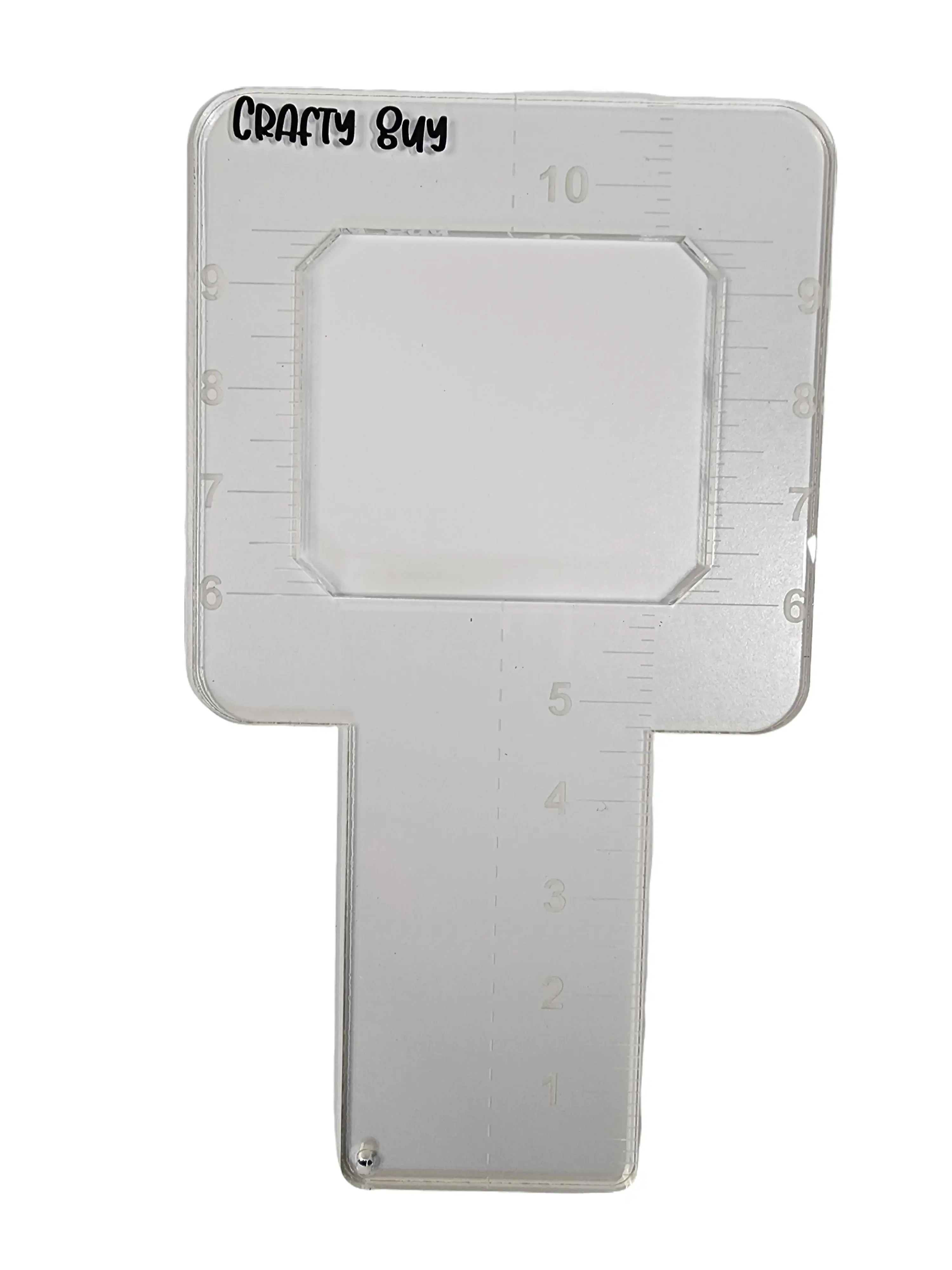 Heavy-Duty Placement Ruler - CLEAR