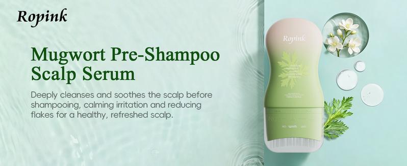 Ropink Mugwort Scalp Detox 10% Bifida Ferment & OCT Anti-Dandruff Pre-Wash | Soothing Serum with Silicone Massage Tip Ropink Mugwort Scalp Detox 10% Bifida Ferment & OCT Anti-Dandruff Pre-Wash | Soothing Serum with Silicone Massage Tip