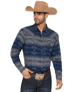 Cody James Men's Arrow Bear Southwestern Long Sleeve Snap Flannel Shirt Big - Cjfa23fl6-Bl-B