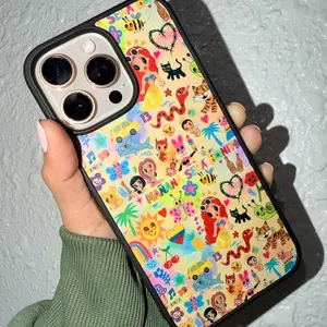 Karol G Phone Case with Vibrant Cartoon Design and Protective Edges for Enhanced Grip