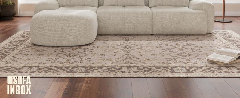 [New Year Deals] 112'' Modular Sectional Sofa Couch with Chaise, Full-Foam Structure, Compression Packaging Design, Woven Texture Upholstery, Oversized Modern Sofa for Living Room,Christmas Gifts for the Whole Family: Husband & Wife, Mom & Dad