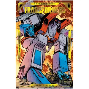 Transformers #1 (Tenth Printing) Cover B Starscream Skybound Gold Foil Variant - Comic Book