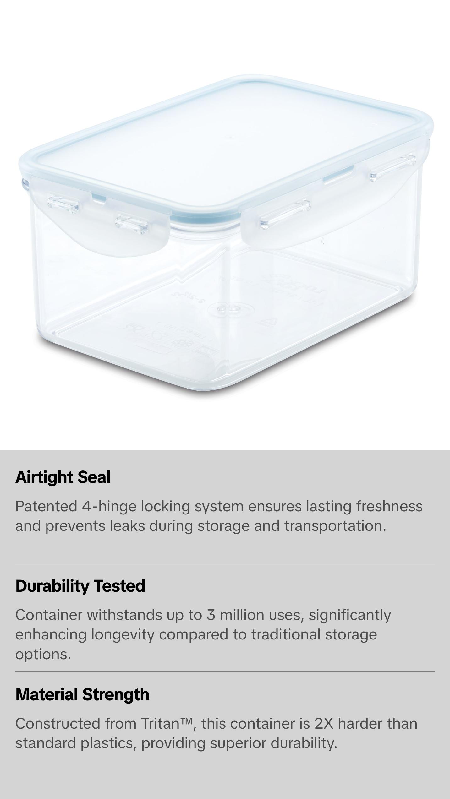 Tritan Airtight Rectangular Container - Durable Design for Versatile Storage