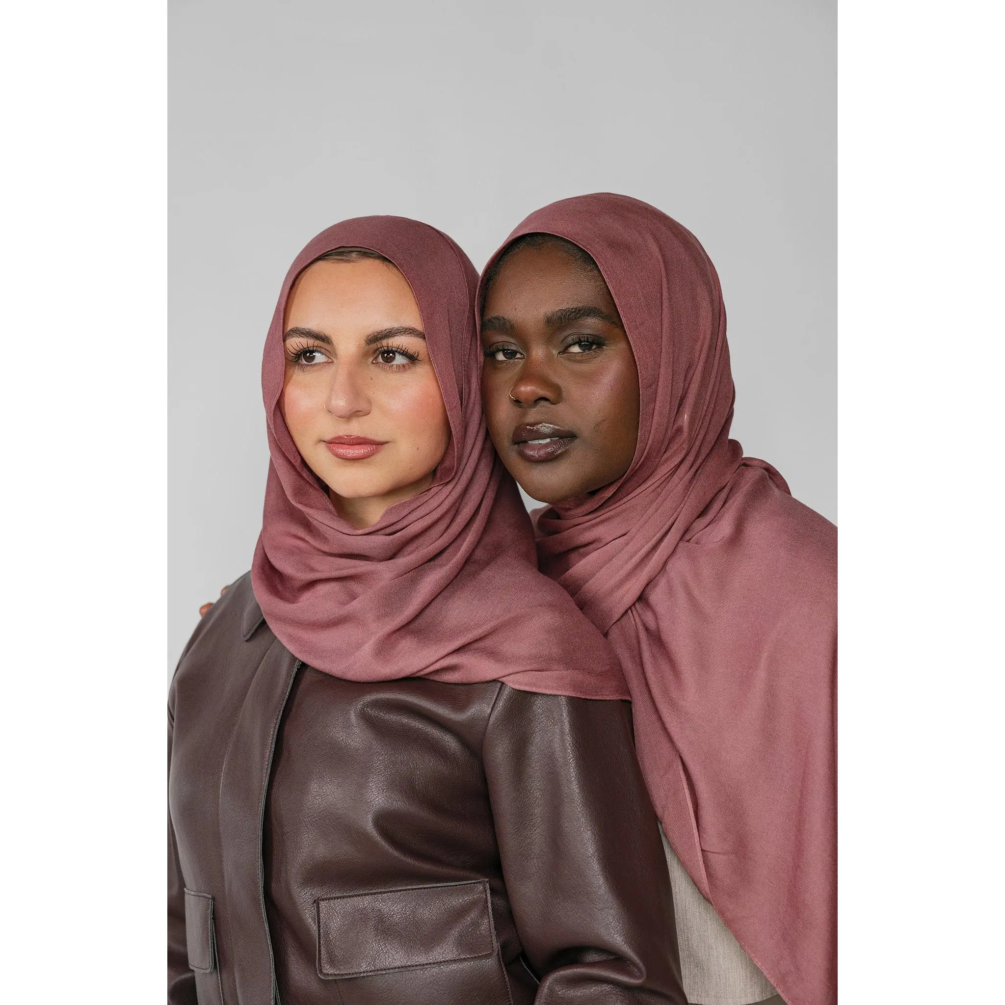 VELA Burnt Clay 100% Modal Hijab - Soft and Lightweight Solid Head Wrap, Breathable Scarf for Women