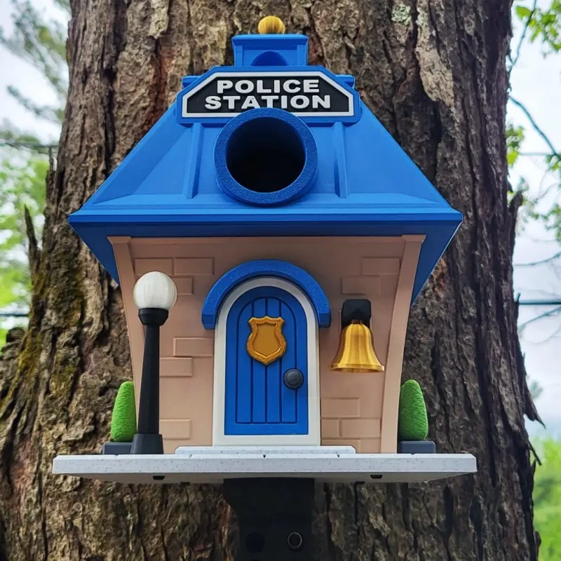 3d printed Police Station Bird House