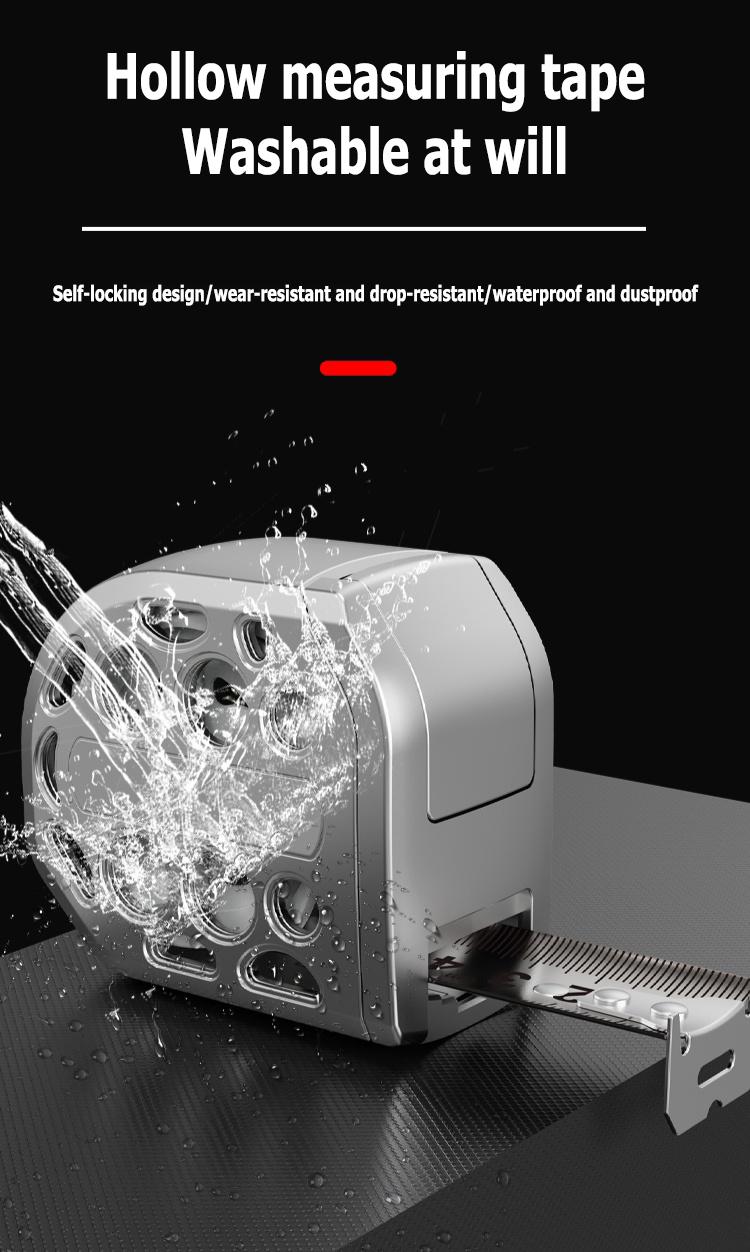 16/25FT Retractable Tape Measure Stainless Steel Measuring Tape With One sided Scale Waterproof Portable AutoLock Ruler With Magnetic engineer tape 16/25FT Retractable Tape Measure Stainless Steel Measuring Tape With One sided Scale Waterproof Portable AutoLock Ruler With Magnetic engineer tape