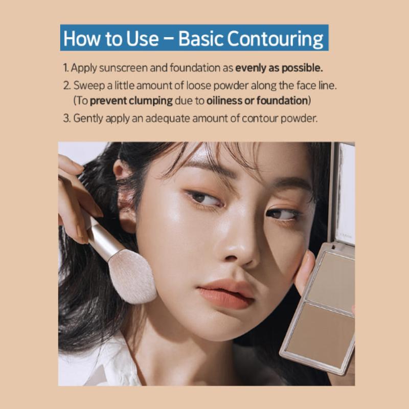 [ETUDE Official] Curl Fix Mascara & Curler Set #02 BROWN + Contour Powder #01(Creator) & Brush Set | 24H Smudge Proof Curl | Waterproof & Volumizing | K-Idol Essential Look