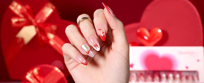 Beetles Reusable French Press On ToeNail Tips,  No UV Lamp Needed Pre Designed Stick On False Nails with Glue Fall Nail Thanksgiving Gift Black Friday Winter Nail Christmas Gift