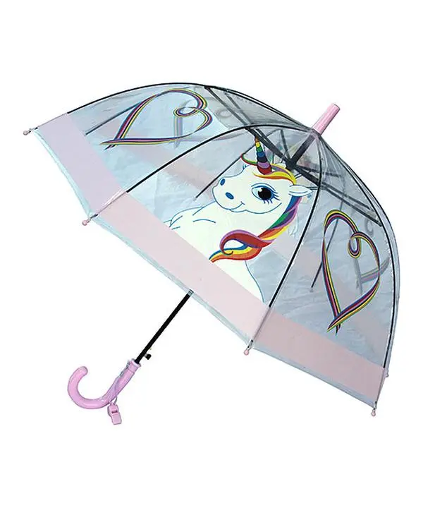 212 MAIN Children's Rainbow Unicorn Umbrella - Lightweight Whimsical Kids' Umbrella for Home & Daily Use, Lightweight Umbrella