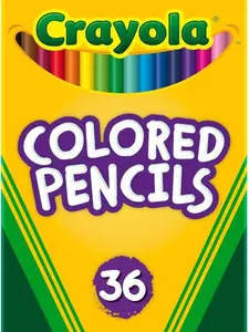 Colored Pencils (36ct), Kids Pencil Set, Pre-Sharpened Coloring Book Pencils for Kids & Adults, Arts & Crafts Supplies, Ages 3+