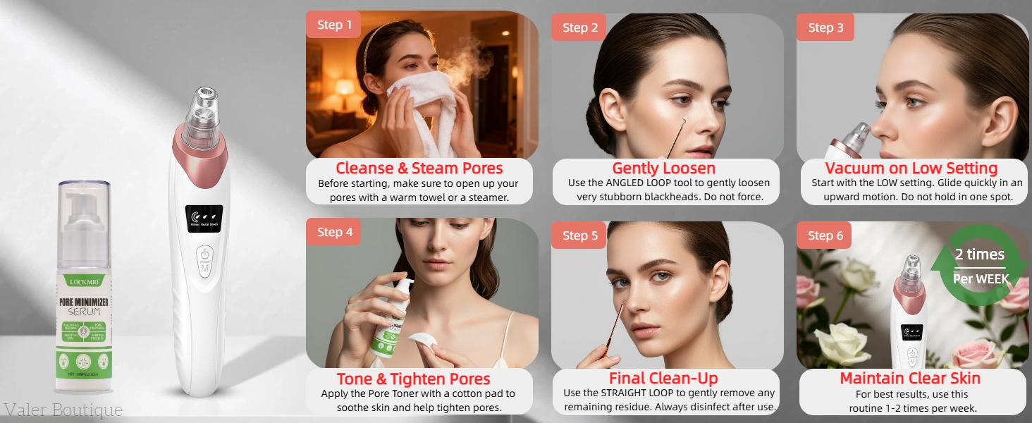 Blackhead Remover Pore Vacuum USB Rechargeable Blackhead extractor Facial Beauty Instrument Facial Beauty