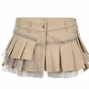 Micro Pleated Mini Skirt