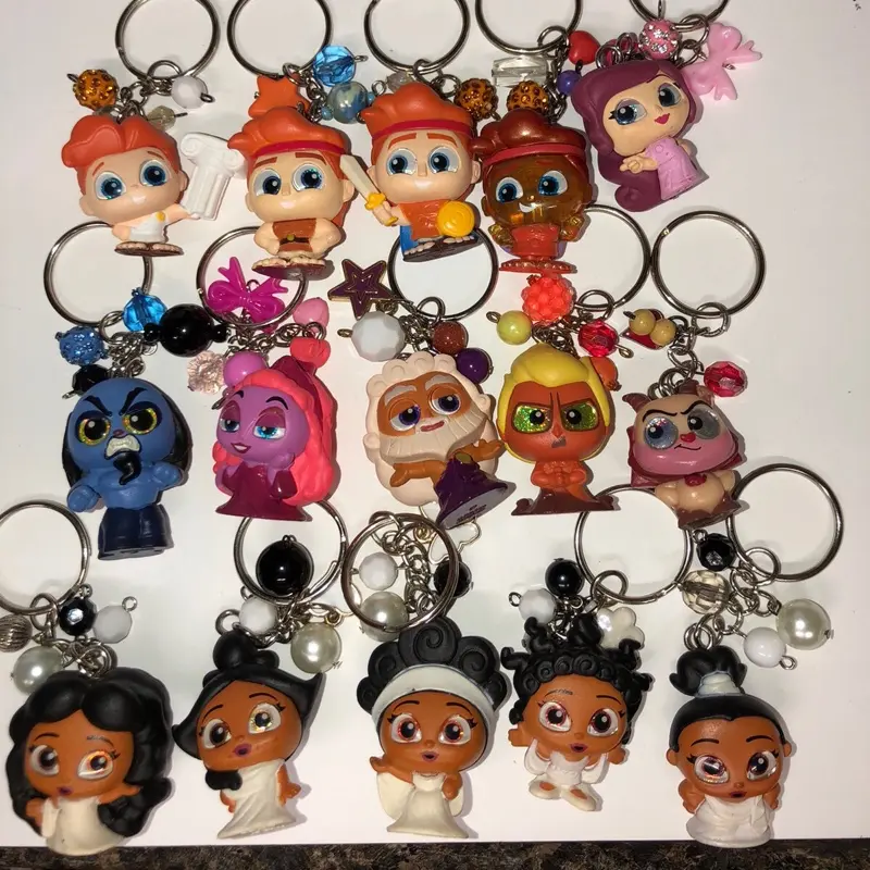 strong mythical man characters doorables keychains