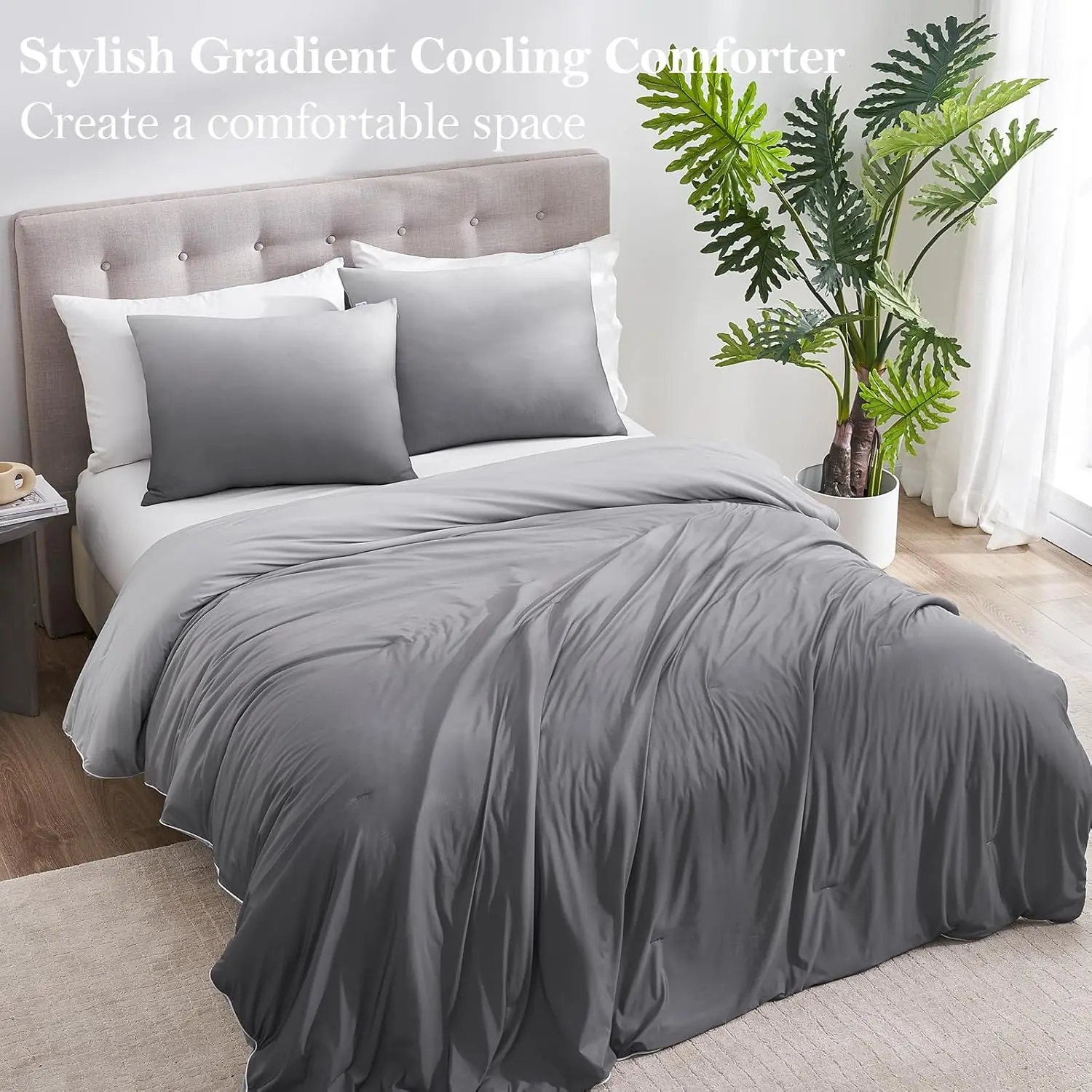 Elegear Gradient Cooling Duvet - Double-Sided Arc-Chill 3.0 Fabric Cooling Bedding, Soft Heat Reduction Quilt, Wrinkle Resistant Lightweight Breathable Machine-Washable Comforter, Ideal for Hot Sleepers & Menopause, Arc-Chill 3.0 Cool Fabric
