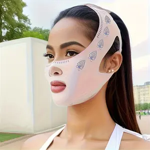 1-Piece Facial Lifting Bandage, Sleeping Beauty Face Cover for Salon and Home Use, Breathable Facial Lifting Tape