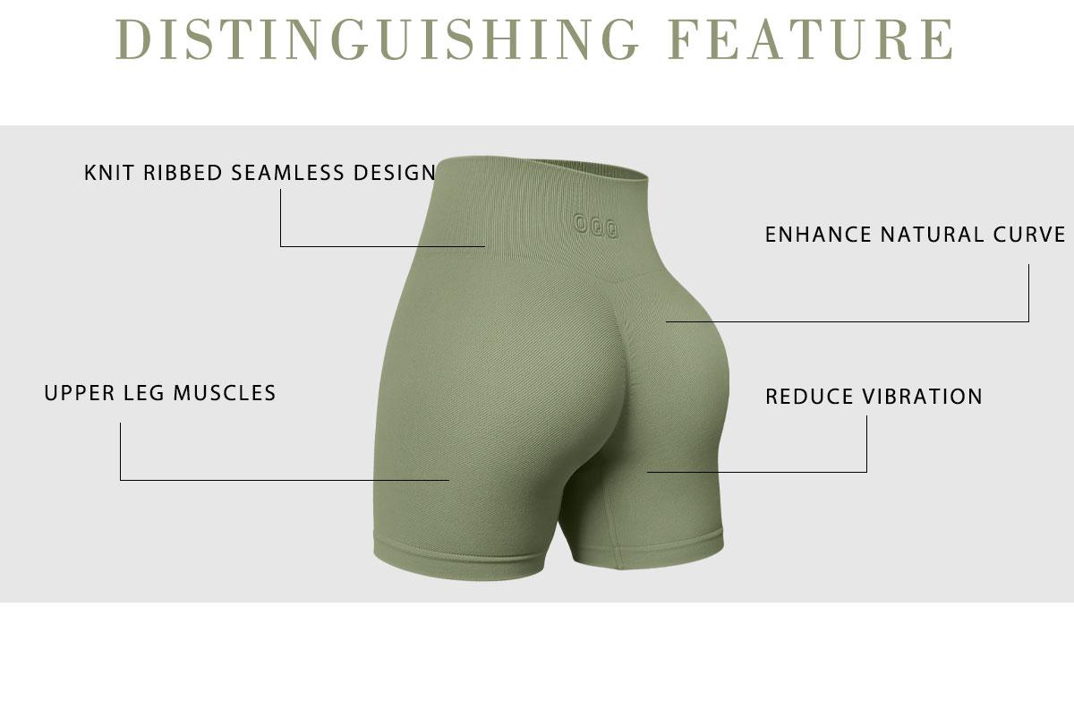 OQQ Women's 3 Piece Workout Shorts Seamless High Waist Butt Liftings Exercise Athletic Fitness Activewear SpringStatements