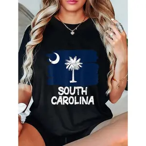 100% Cotton South Carolina Flag South Carolina Flag T-Shirt