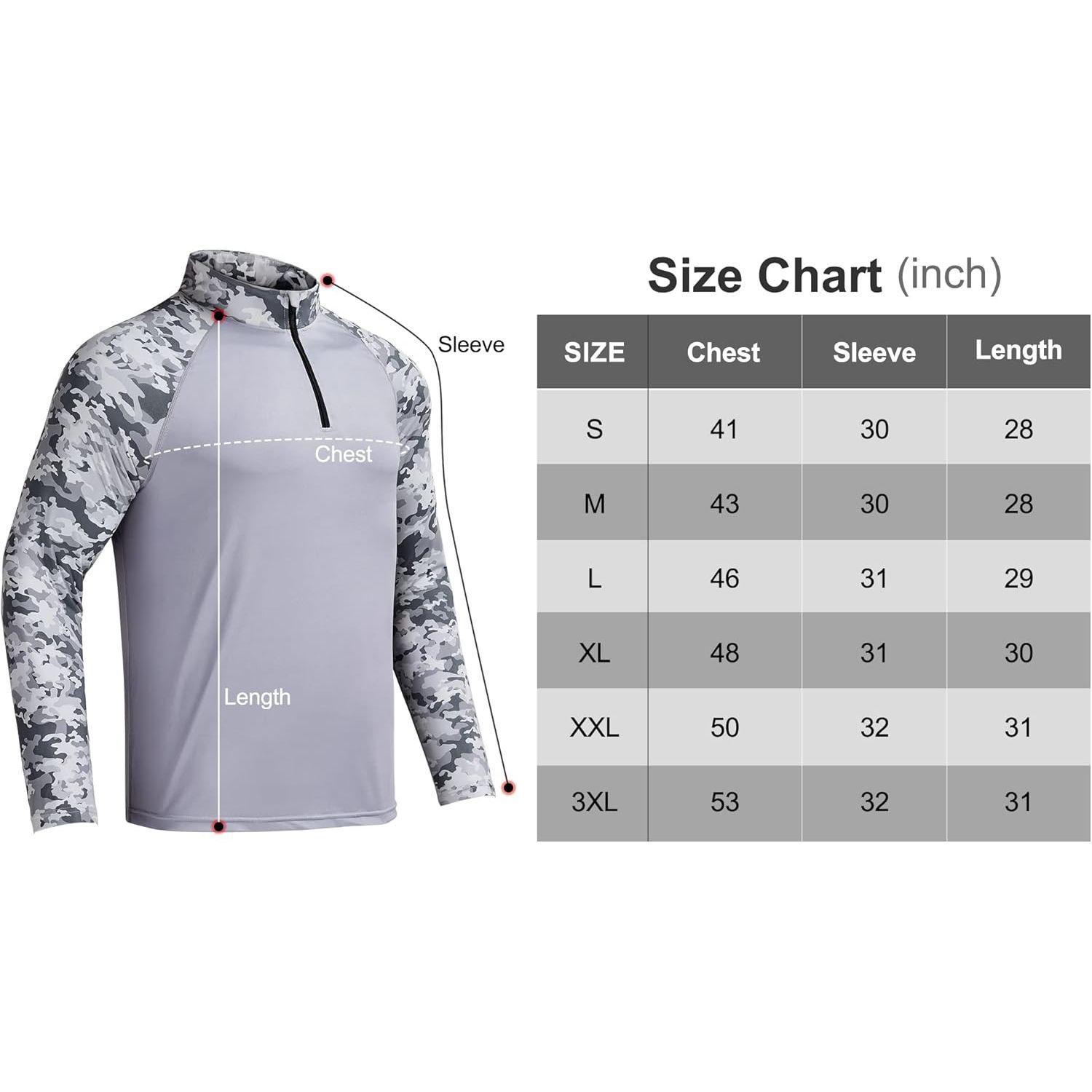 RODEEL 913 Quarter Zip Long Sleeve Shirts Men UPF 50+ Sun UV Protection Lightweight Quick Dry Moisture Wicking Breathable Cooling Athletic Activewear for Outdoor Sport Gym Workout Hiking Camping Running Fishing Hunting Boating, Holiday Gift