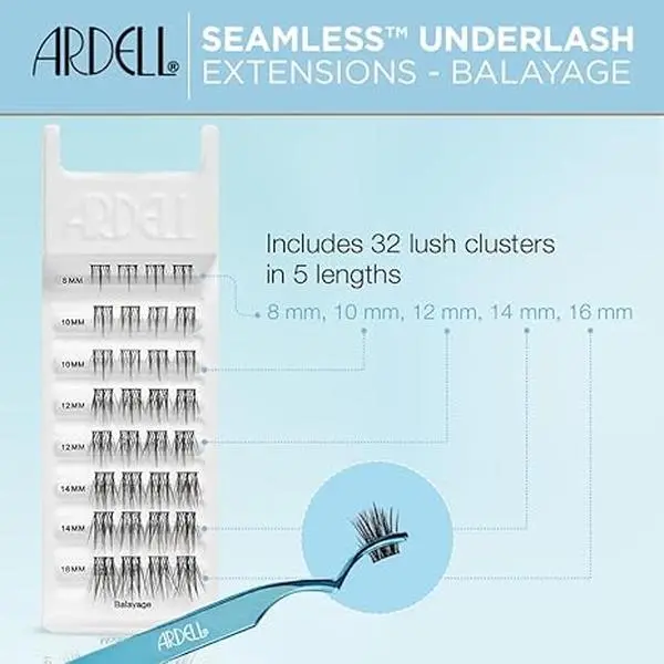 Ardell Seamless Underlash Extensions - Balayage, Up To 5 Applications, 32 ct, 1-pack Eyelashes Makeup