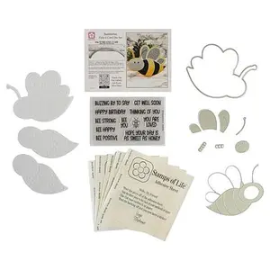 Crafts & Sewing Stamps of Life Bumblebee Fold-It Stamp and Die Kit